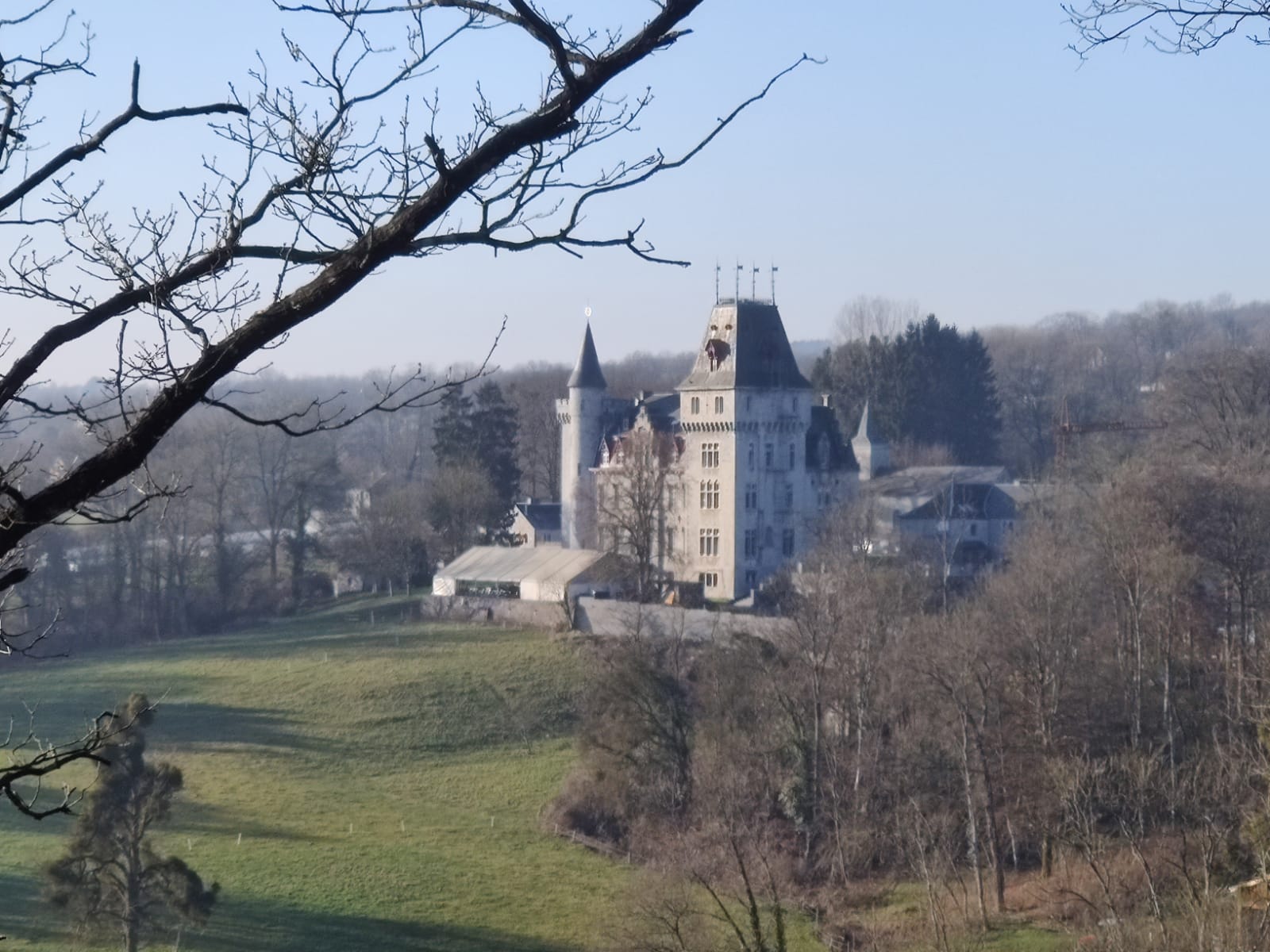 Château de Radhadesh vu depuis les collines des Ardennes